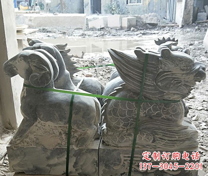 天津12生肖公园动物石雕