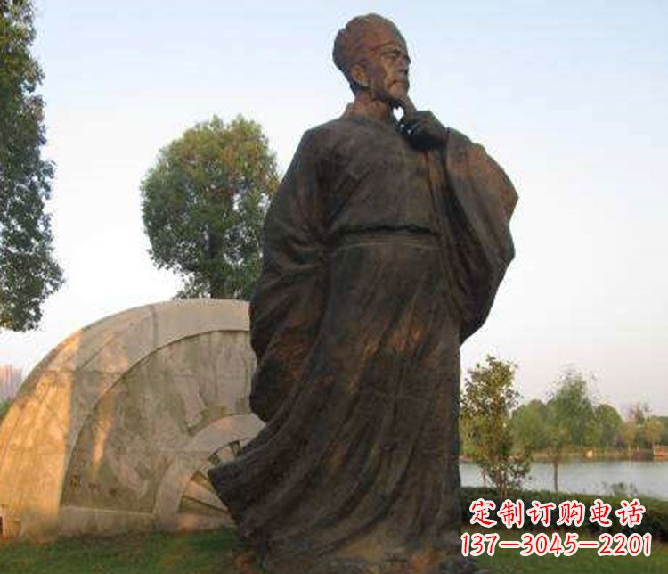 天津北宋文学家欧阳修铜雕