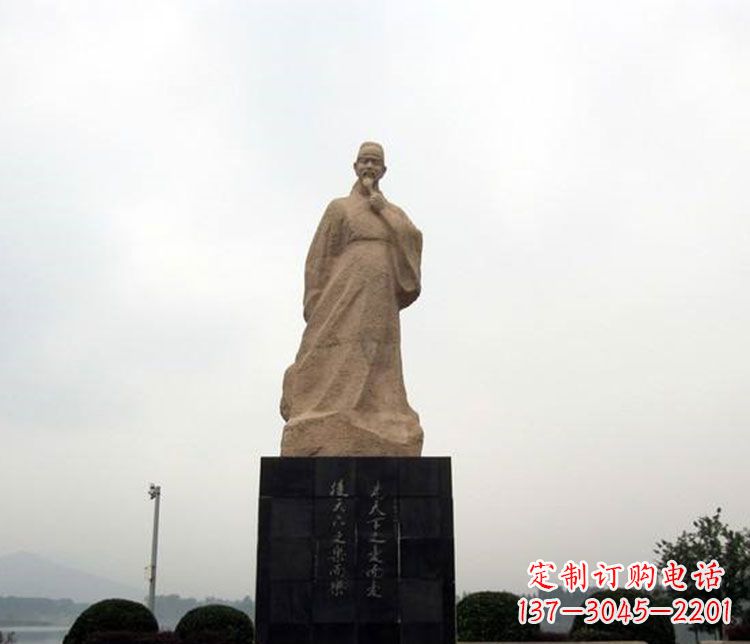 天津北宋政治家范仲淹石雕
