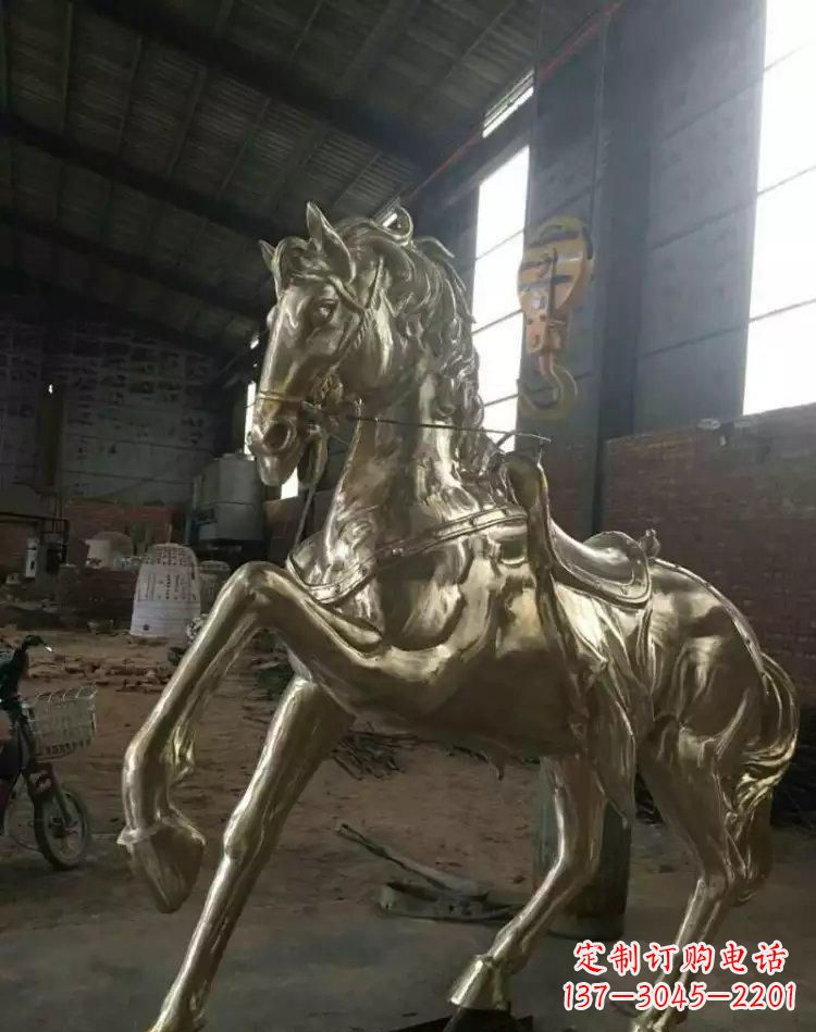 天津奔马铜雕