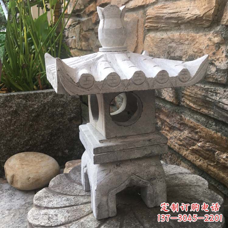 天津别墅园林石灯