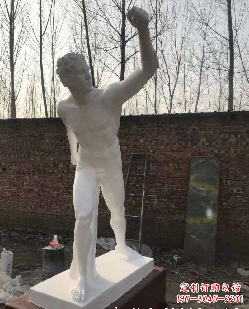 天津玻璃钢大卫人物雕塑