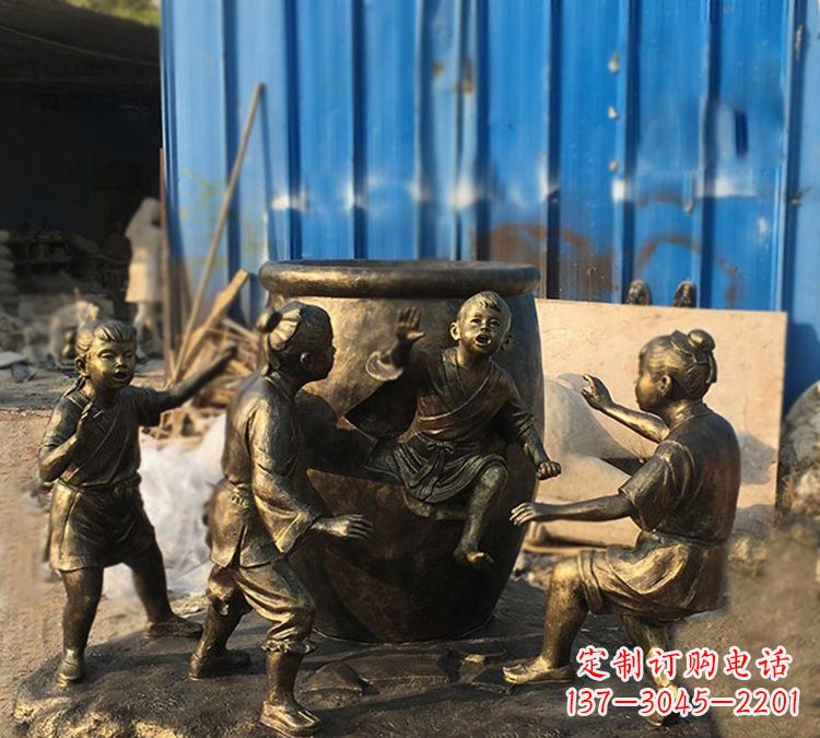天津玻璃钢仿铜司马光砸缸