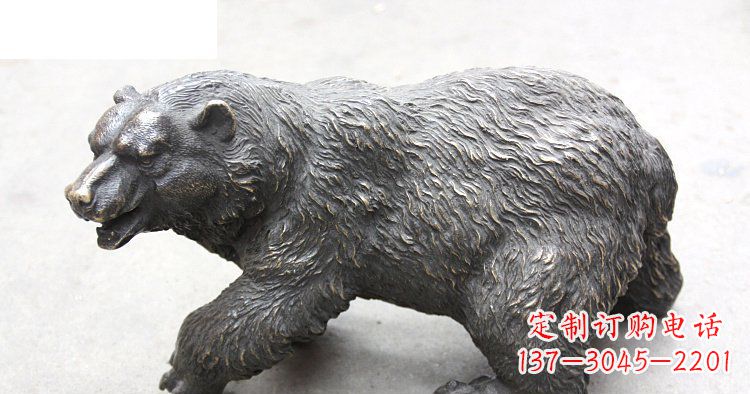 天津玻璃钢仿真北极熊公园动物雕塑