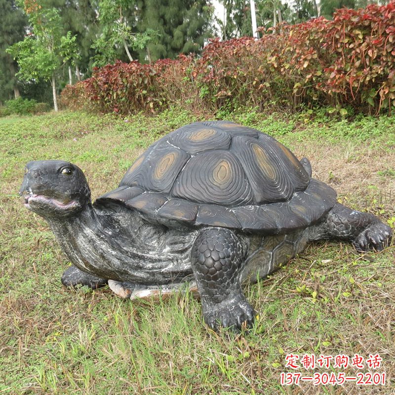 天津玻璃钢乌龟雕塑传承古老文化