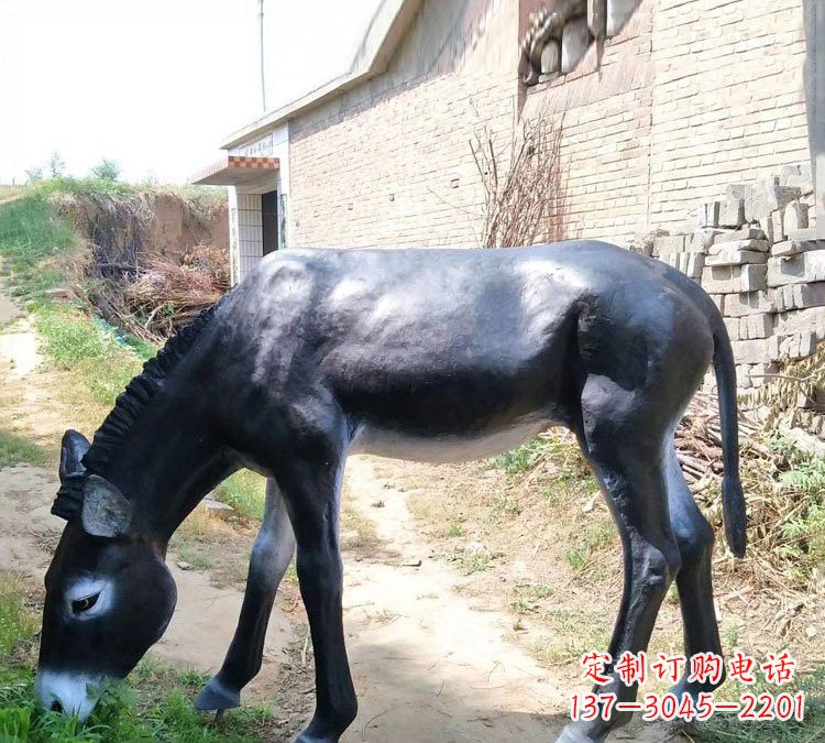 天津玻璃钢仿真毛驴