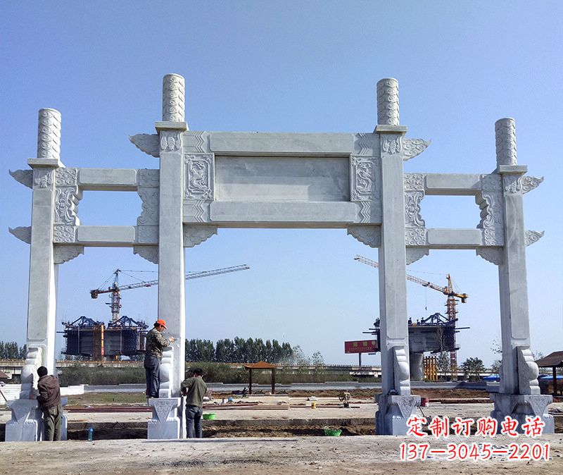 天津玻璃钢牌坊雕塑美丽的艺术与历史结合