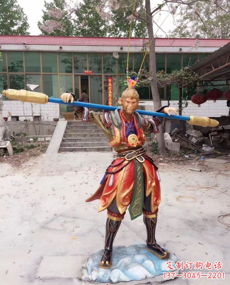天津玻璃钢孙悟空人物雕塑