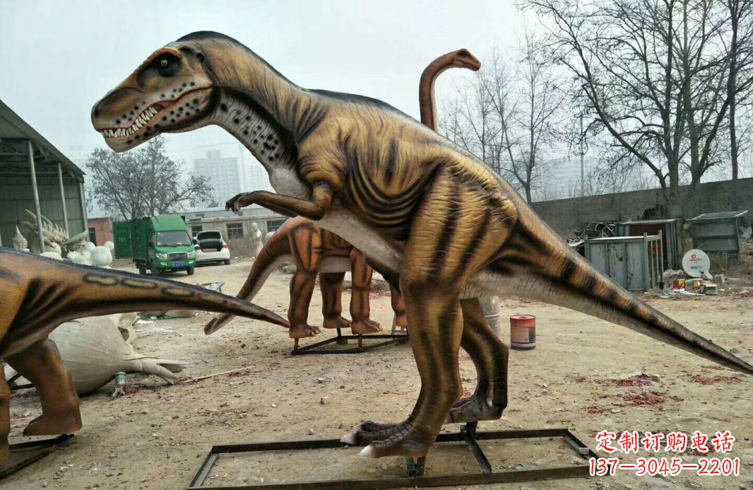 天津玻璃钢艺术仿真恐龙雕塑