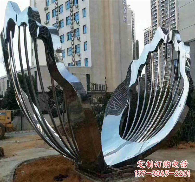 天津不锈钢贝壳雕塑艺术与自然的完美结合