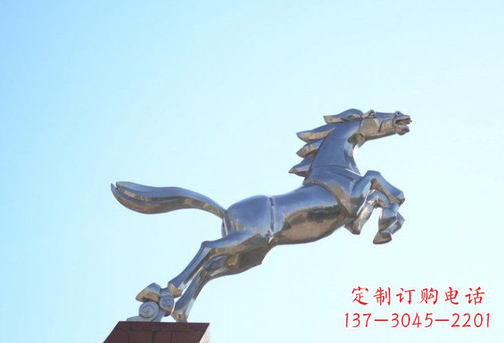 天津不锈钢奔马雕塑