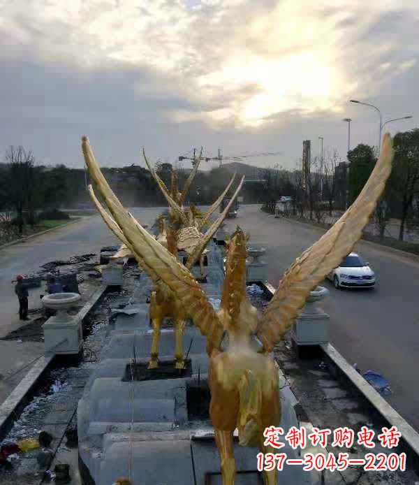 天津不锈钢城市飞龙——雕塑作品精美绝伦
