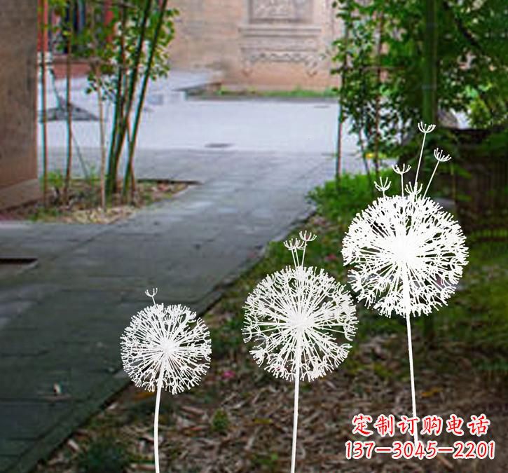 天津不锈钢城市镂空蒲公英雕塑