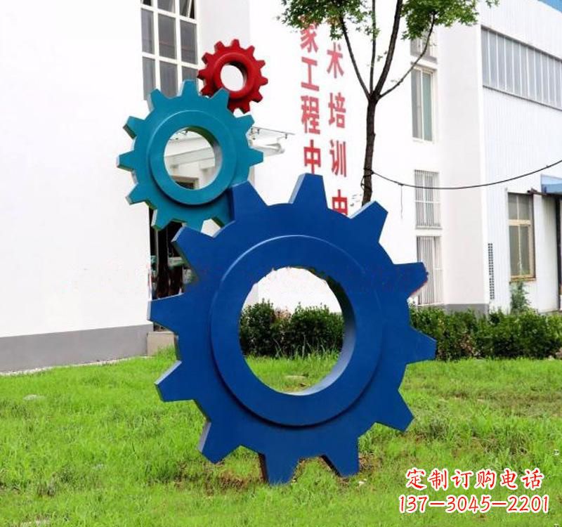 天津不锈钢齿轮创意雕塑