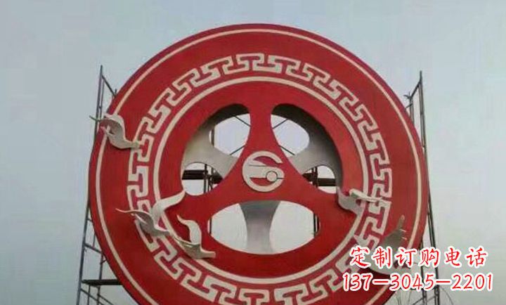 天津不锈钢齿轮广场雕塑