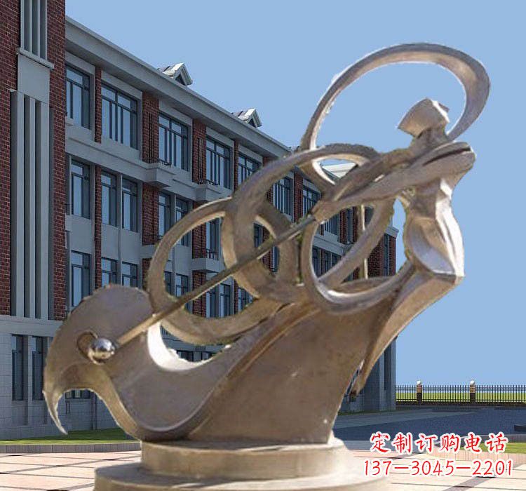 天津不锈钢制作的高尔夫球雕塑