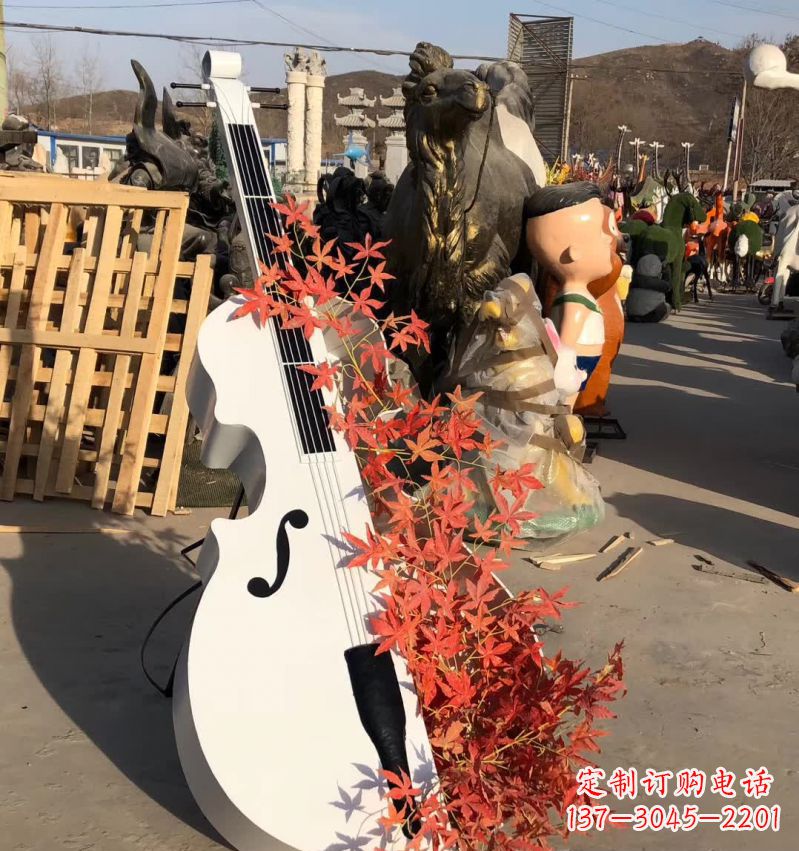 天津不锈钢抽象大提琴雕塑12