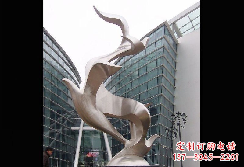天津精美的不锈钢大雁雕塑