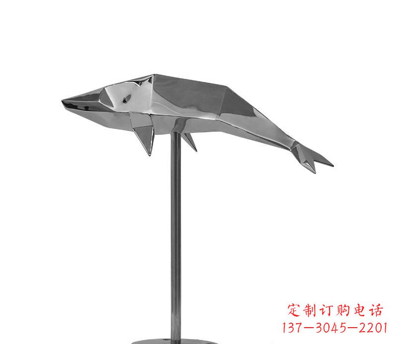 天津不锈钢海豚雕塑