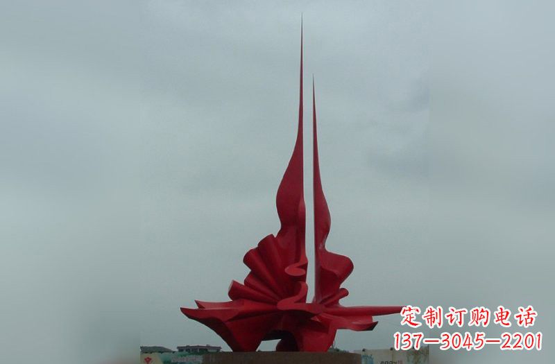 天津不锈钢抽象火炬雕塑222