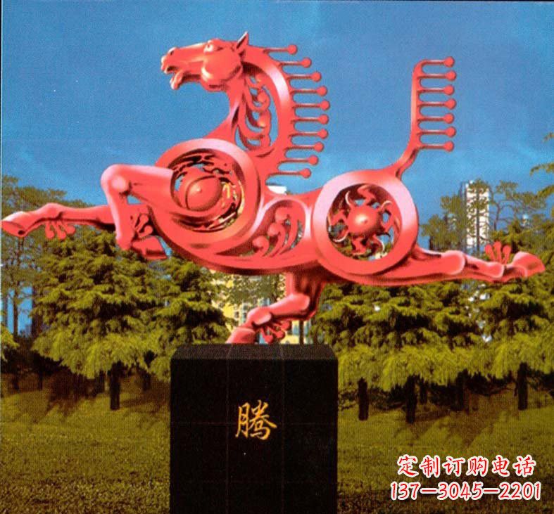 天津不锈钢抽象马雕塑设计图