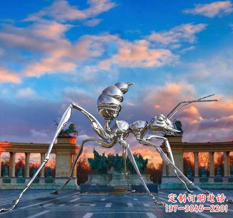 天津不锈钢蚂蚁雕塑精美外观、稳定耐用