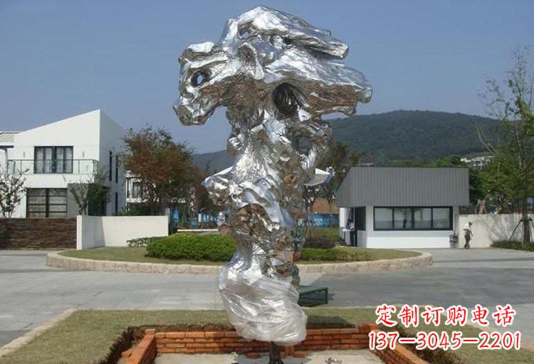天津不锈钢抽象太湖石雕塑