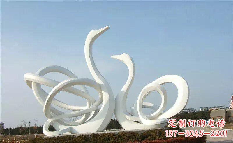 天津不锈钢制作的天鹅雕塑