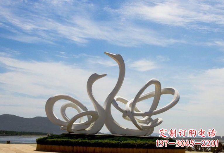 天津不锈钢制天鹅雕塑