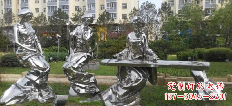 天津精致的不锈钢美女雕塑