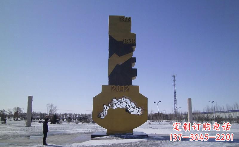 天津不锈钢抽象钥匙雕塑——精美装饰品