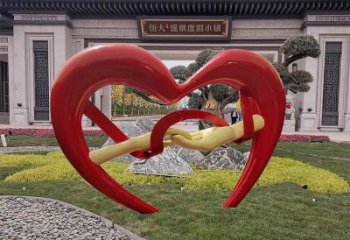 天津不锈钢爱心字母雕塑——传递爱的艺术美学
