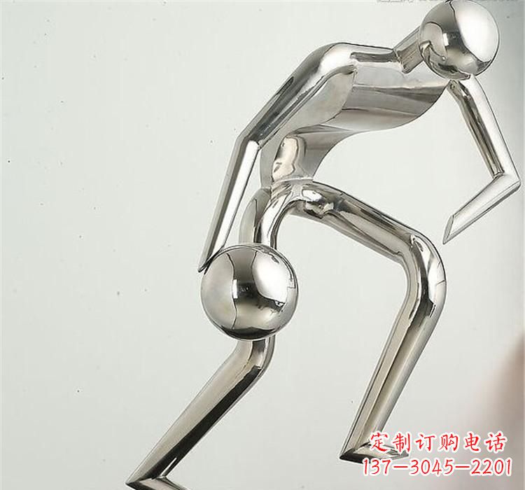天津不锈钢保龄球雕塑——抽象人形美学之精华