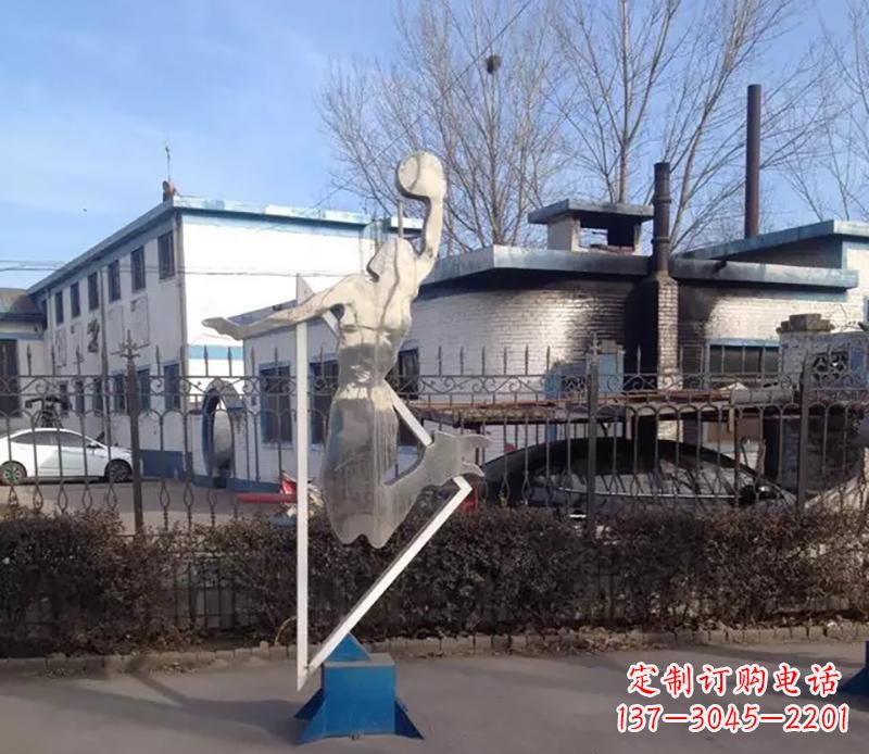 天津不锈钢打高尔夫雕塑