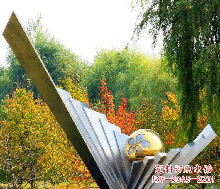 天津不锈钢大型翅膀景观雕塑
