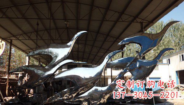 天津不锈钢大雁雕塑给环境带来生机