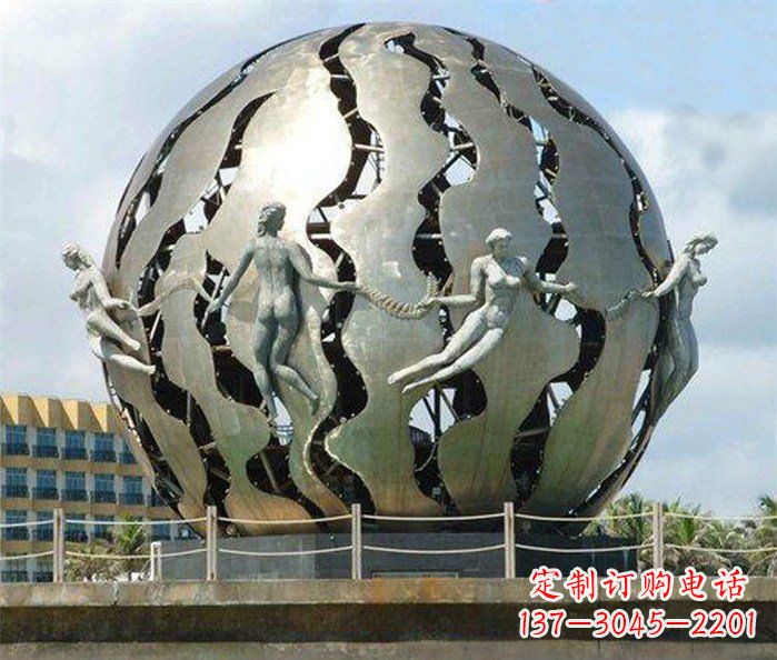 天津不锈钢地球广场雕塑