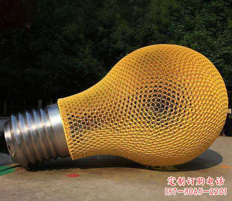 天津不锈钢灯泡景观雕塑