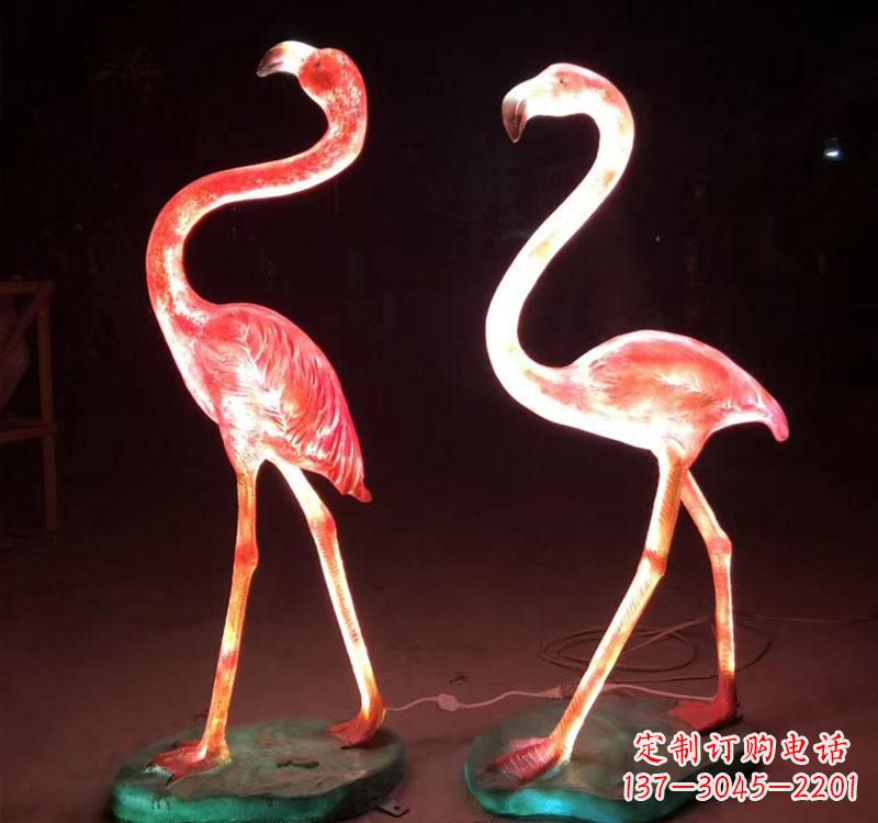 天津不锈钢火烈鸟绚丽多彩的艺术品