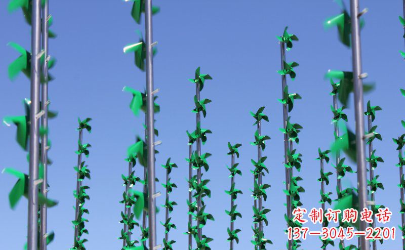 天津不锈钢风车雕塑灵动而又精致