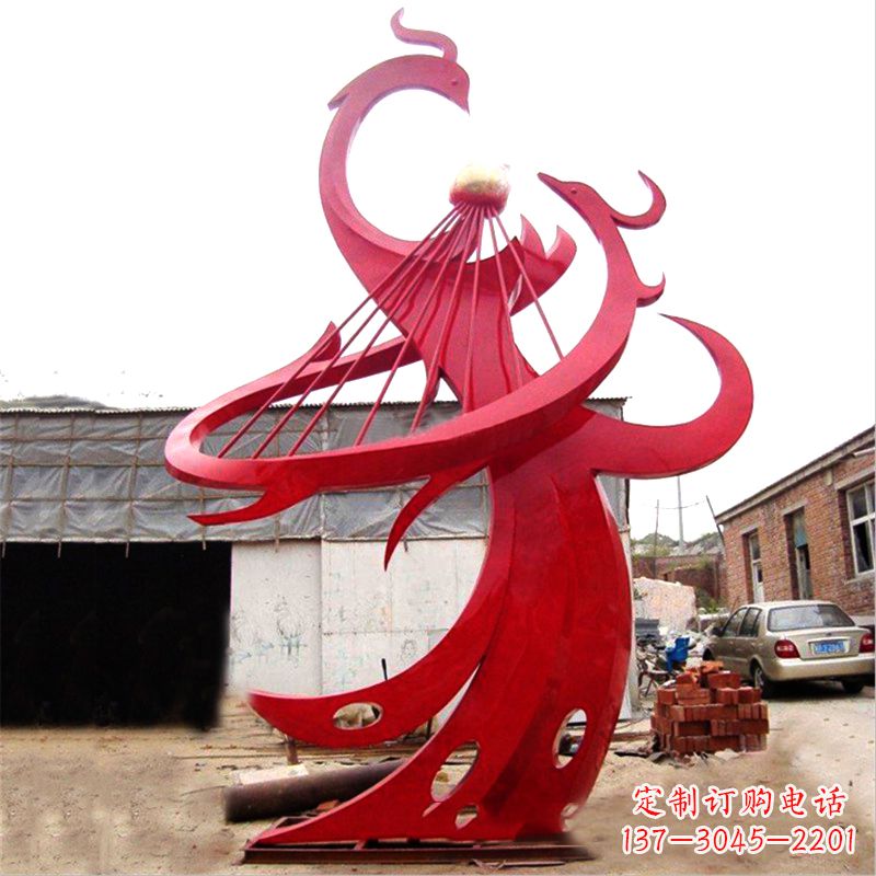 天津不锈钢凤凰雕塑绚丽多彩的艺术瑰宝