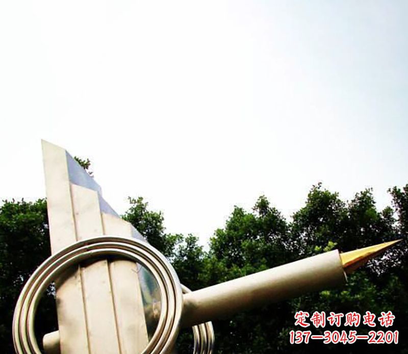 天津不锈钢钢笔雕塑把简单的钢笔变成艺术品