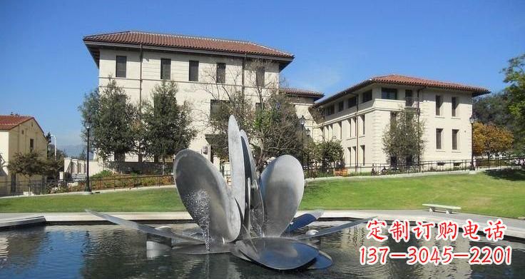 天津不锈钢喷泉雕塑——美的象征
