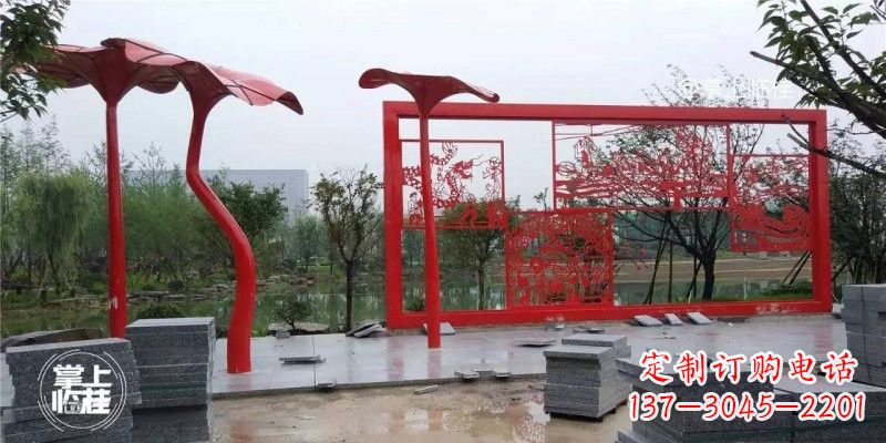 天津不锈钢剪纸龙凤雕塑精美雕刻传承古老文化