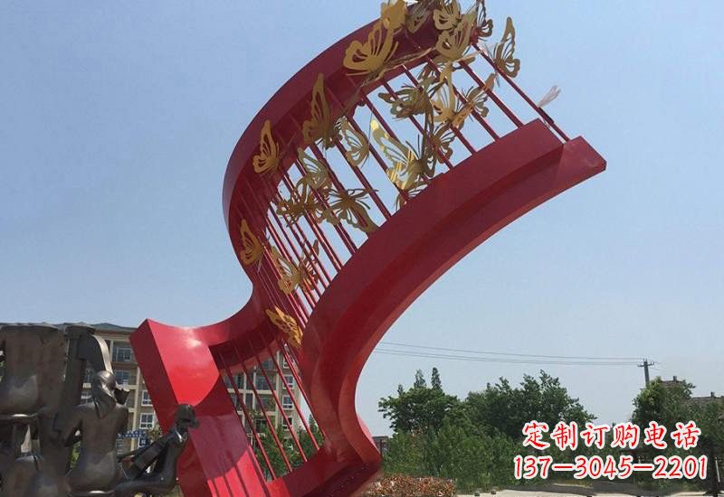 天津不锈钢蝴蝶灵动的艺术雕塑