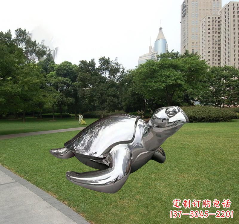 天津不锈钢海龟雕塑