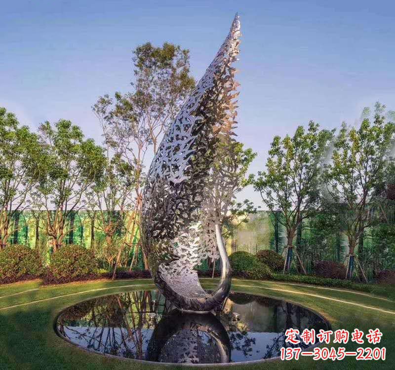 天津不锈钢凤凰雕塑精美绝伦