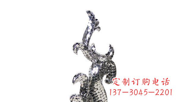 天津不锈钢海豚抽象雕塑