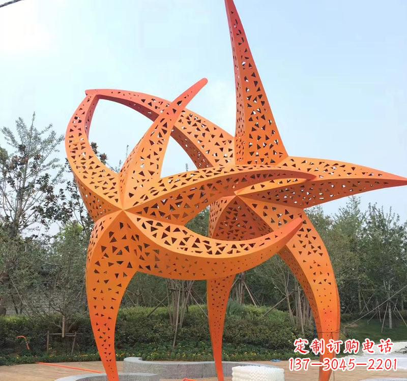 天津不锈钢海星海洋动物雕塑——美丽的海洋艺术