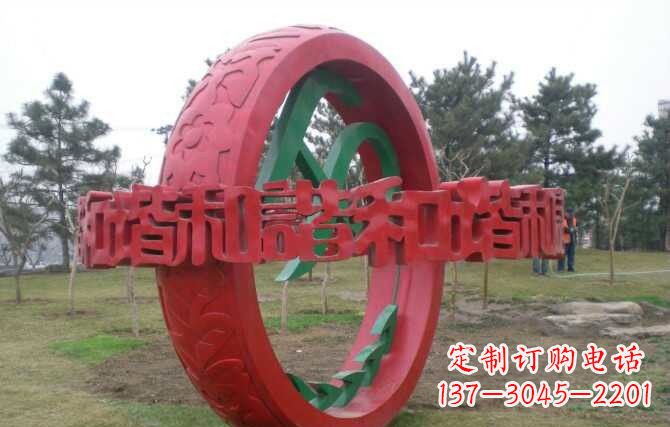 天津不锈钢谐圆环雕塑精致美观